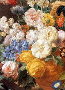 ELIAERTS, Jan Frans Bouquet of Flowers in a Sculpted Vase oil on canvas